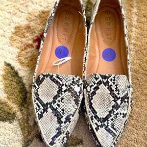 Esprit Blaire Snakeskin Pointed Flats